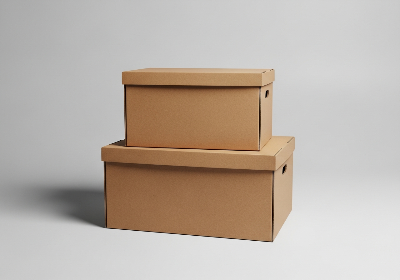 Double-walled cardboard moving boxes
