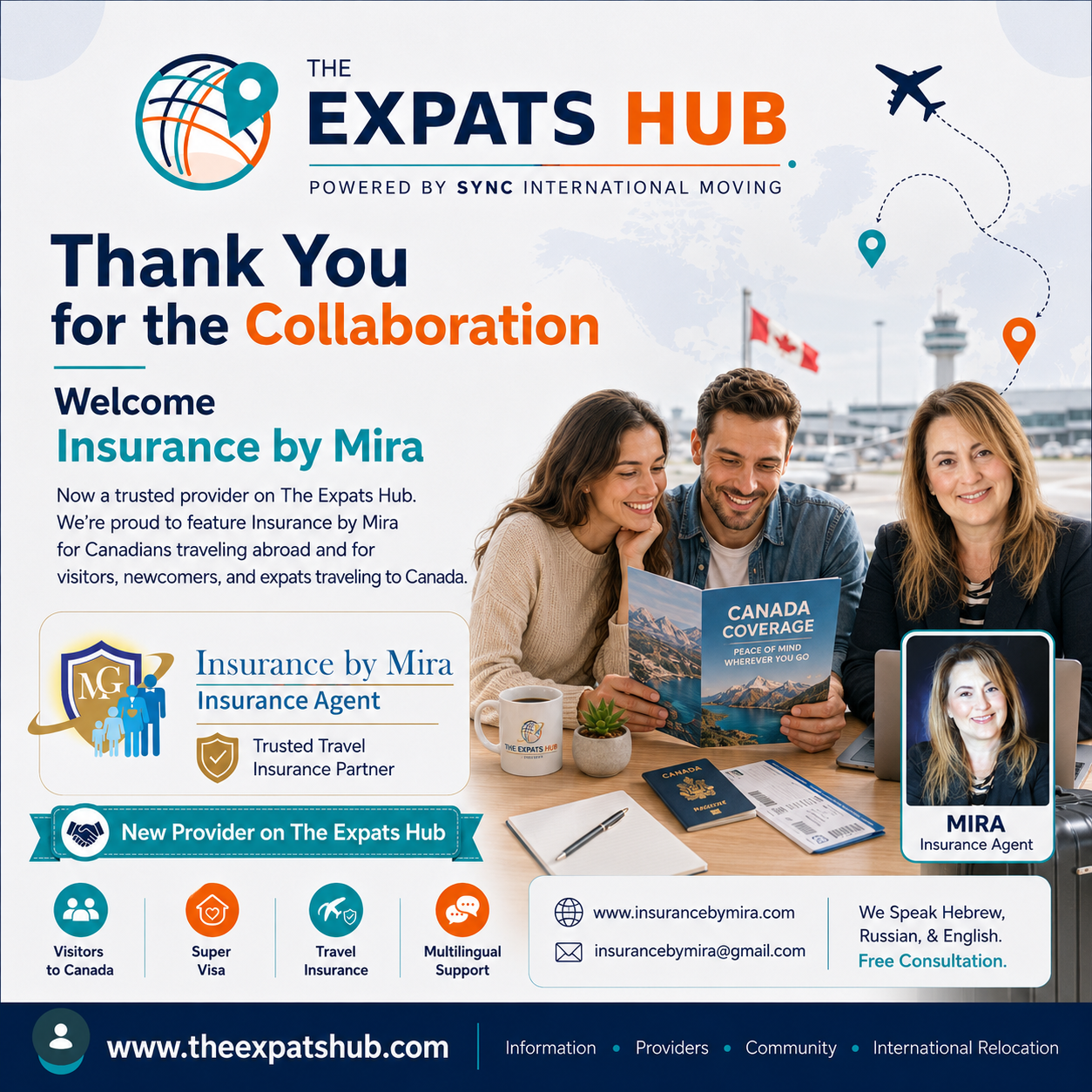 Insurance by Mira × The Expats Hub