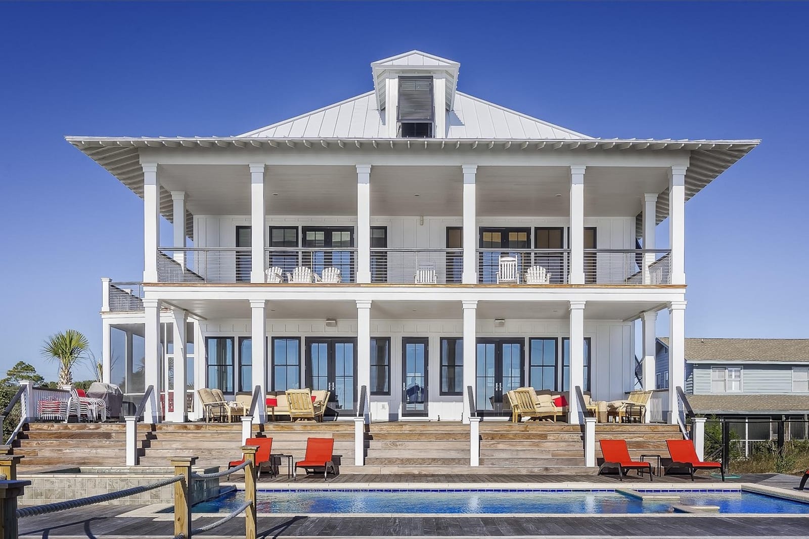 Modern home exterior representing real estate abroad